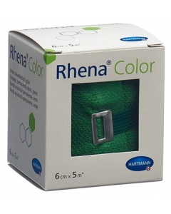 RHENA Color Elastische Binden 6cmx5m grün