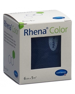RHENA Color Elastische Binden 6cmx5m blau