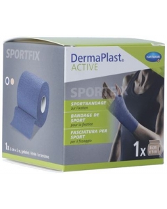 DERMAPLAST Active Sportbandage 6cmx5m blau