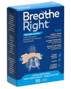 BREATHE RIGHT Nasenpflaster TAN L 30 Stk