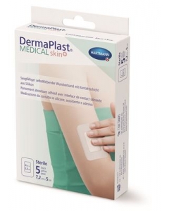 DERMAPLAST Medical skin+ 7.2x5cm 5 Stk