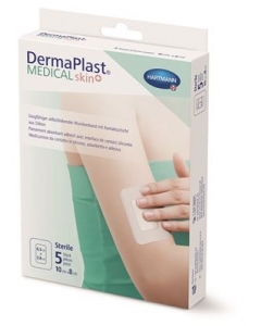 DERMAPLAST Medical skin+ 10x8cm 5 Stk
