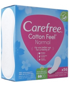 CAREFREE Cotton Feel Aloe Karton 56 Stk