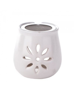 AROMALIFE Räucherstövchen Blume Ton mit Sieb